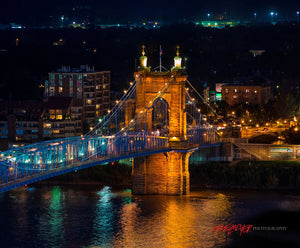 John R. Roebling Bridge. Cincinnati, Ohio. ©2018 Steve Ziegelmeyer