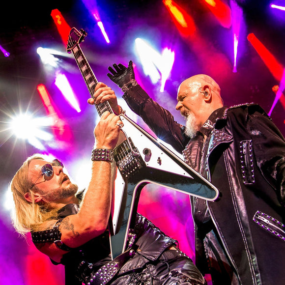 Richie Faulkner and Rob Halford of Judas Priest. ©2018 Steve Ziegelmeyer