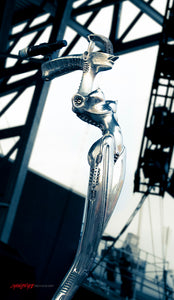 Korn mic stand by H.R. Giger. ©2011 Steve Ziegelmeyer