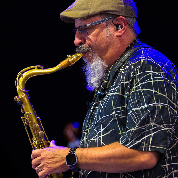 Steve Berlin of Los Lobos. ©2021 Steve Ziegelmeyer