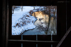 Window of covered bridge. Lynchburg, Ohio. ©2013 Steve Ziegelmeyer