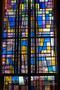 Marjorie P. Lee retirement home stained glass. ©2014 Steve Ziegelmeyer