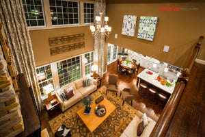 Great room and dining room view. Mary Cook &amp; Associates. ©2012 Steve Ziegelmeyer