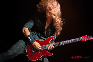 Kiko Loureiro of Megadeth. ©2017 Steve Ziegelmeyer