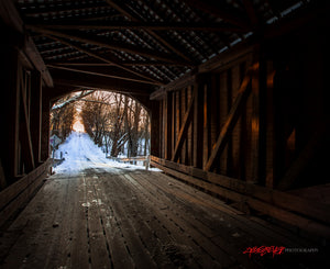 Norris Ford covered bridge. Rush County, Indiana. ©2015 Steve Ziegelmeyer