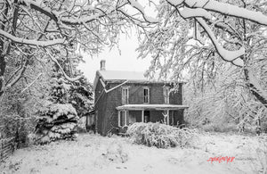 Farmhouse in the snow. ©2014 Steve Ziegelmeyer