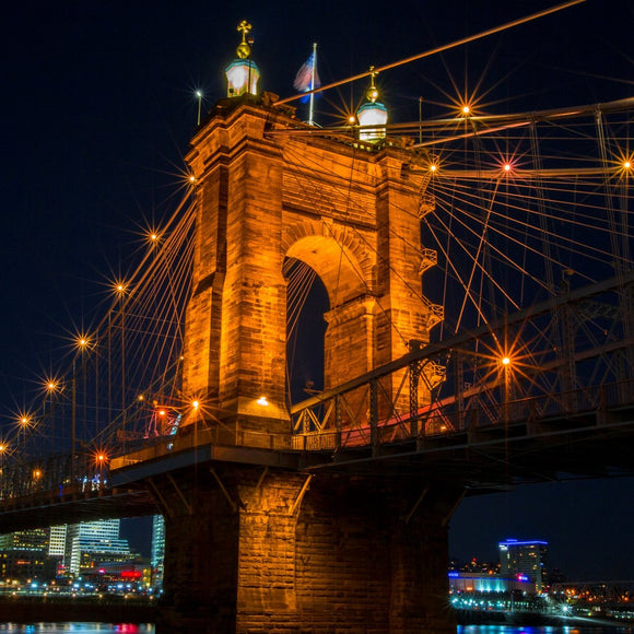 John R. Roebling Bridge. Cincinnati, Ohio. ©2016 Steve Ziegelmeyer