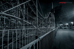 Rollercoaster at midnight. ©2014 Steve Ziegelmeyer