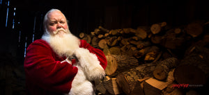 Santa Claus in woodshed. ©2017 Steve Ziegelmeyer