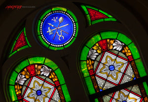 St. Anthony Church stained glass. Morris, Indiana. ©2011 Steve Ziegelmeyer