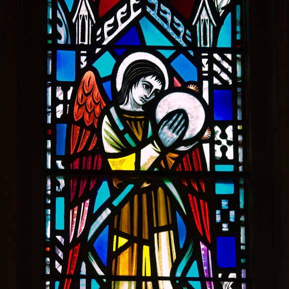 St. Cecilia Church stained glass. Cincinnati, Ohio. ©2009 Steve Ziegelmeyer