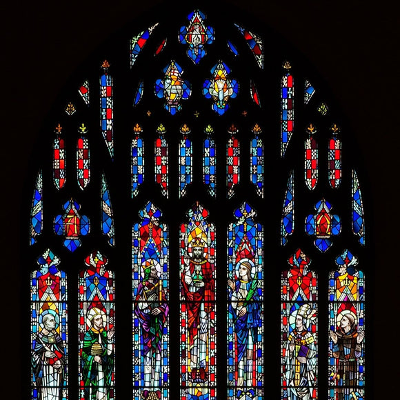 St. Cecilia Church stained glass. Cincinnati, Ohio. ©2011 Steve Ziegelmeyer