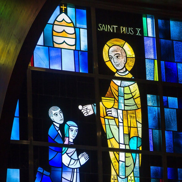 St. Katherine Church stained glass. Cincinnati, Ohio. ©2016 Steve Ziegelmeyer