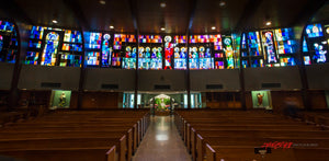 St. Katherine Church stained glass. Cincinnati, Ohio. ©2016 Steve Ziegelmeyer