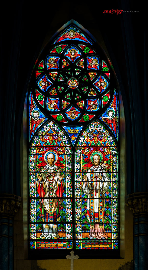 St. Xavier Church stained glass. Cincinnati, Ohio. ©2009 Steve Ziegelmeyer