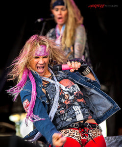 Michael Starr of Steel Panther. ©2014 Steve Ziegelmeyer
