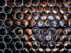 Steel pipes. ©2014 Steve Ziegelmeyer