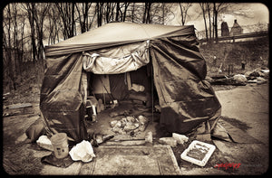 Homeless camp. Street portrait. ©2010 Steve Ziegelmeyer