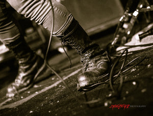 Jorge Herrera's boots. The Casualties. ©2012 Steve Ziegelmeyer