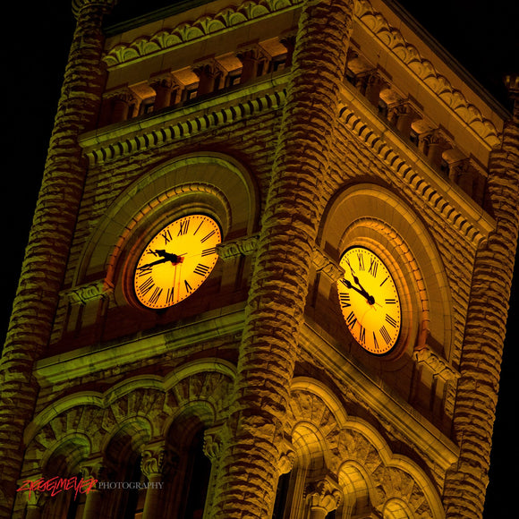 Union Station clock tower. Nashville, Tennessee. ©2016 Steve Ziegelmeyer