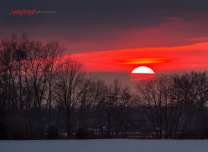 Winter sunset. ©2021 Steve Ziegelmeyer