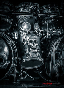 Frank Beard's drums. ZZ Top. ©2012 Steve Ziegelmeyer