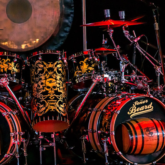 Frank Beard's drums. ZZ Top. ©2021 Steve Ziegelmeyer
