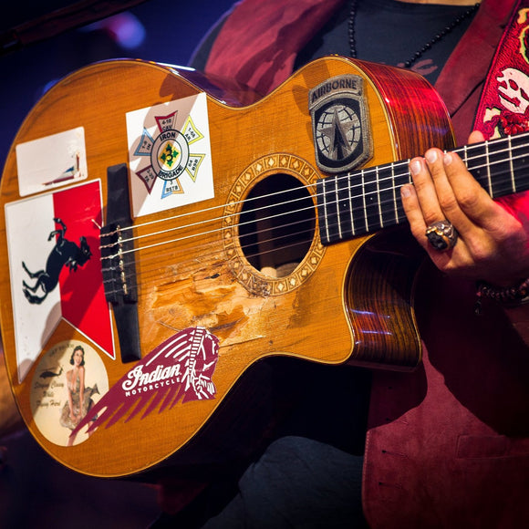 Zac Brown's guitar. ©2015 Steve Ziegelmeyer