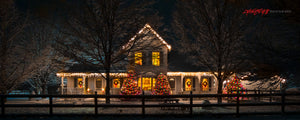 Victorian house decorated for Christmas. ©2019 Steve Ziegelmeyer