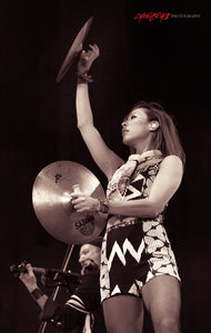 Elizabeth Sun of Gogol Bordello. ©2015  Steve Ziegelmeyer